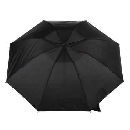 InBrella Reverse Close Folding Umbrella in Black Open Top View