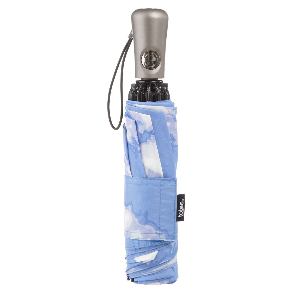 InBrella Reverse Close Folding Umbrella in Clouds Closed