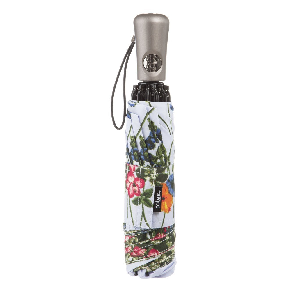 InBrella Reverse Close Folding Umbrella in Flower Garden Closed