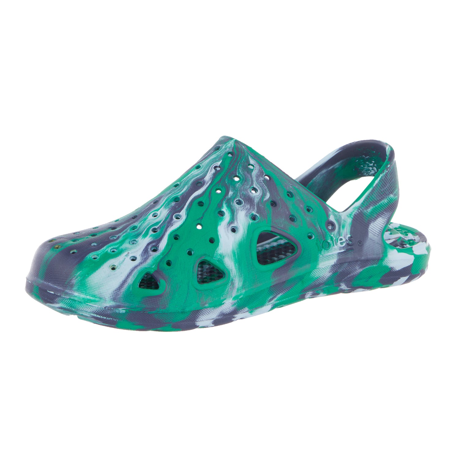 Kid’s Sol Bounce Splash &amp; Play Clog in Green Top Inside View