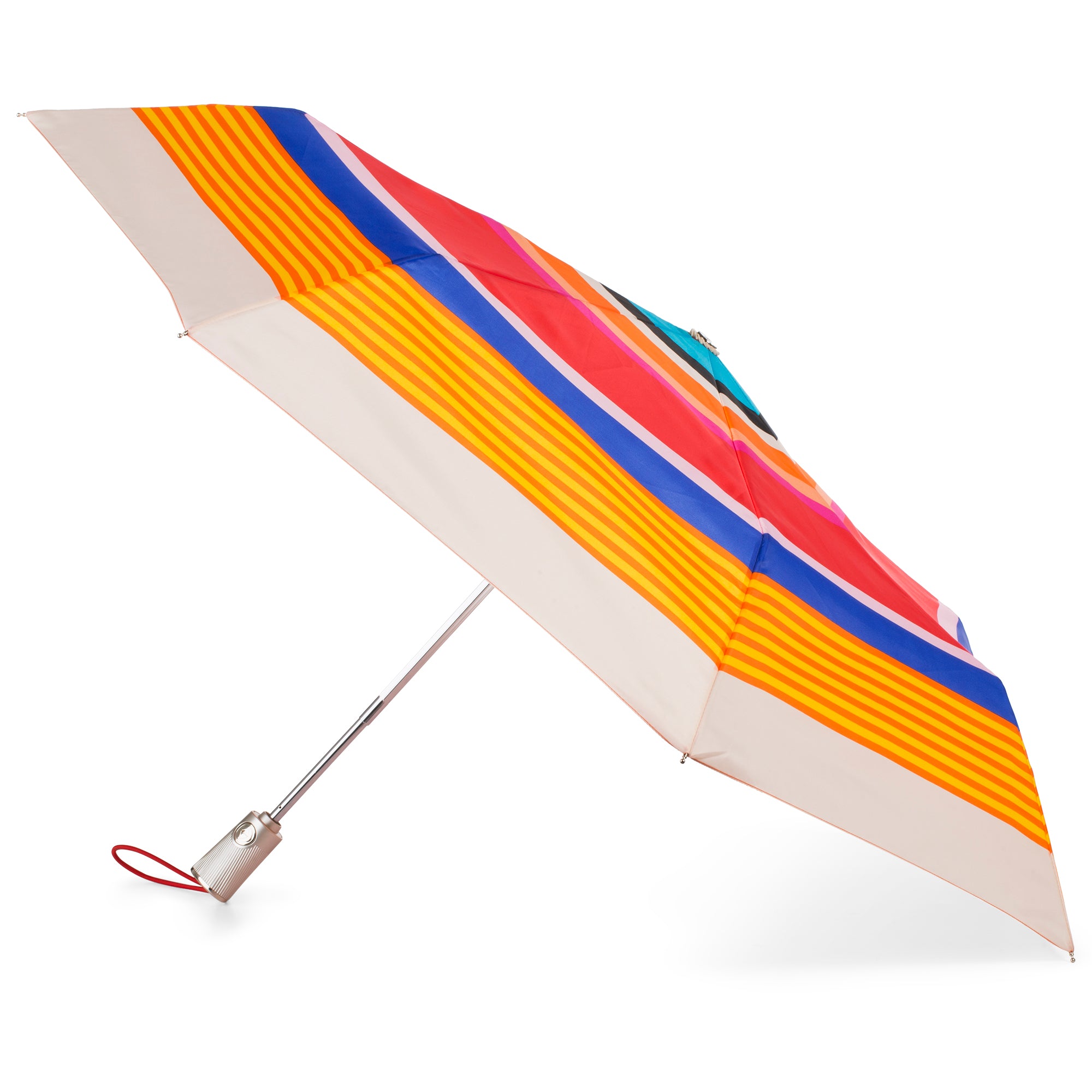 Totes 70mph windproof titan auto open umbrella rainbow deals stripe