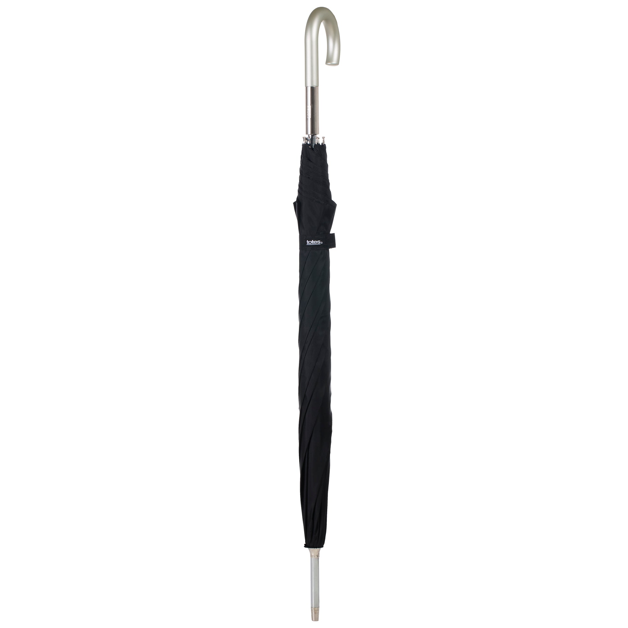 Totes Auto Open J Hook Stick Umbrella