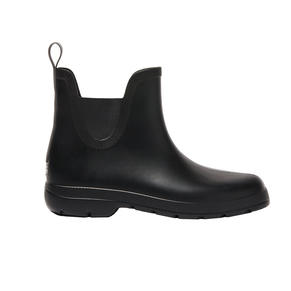 Womens black cheap ankle rain boots