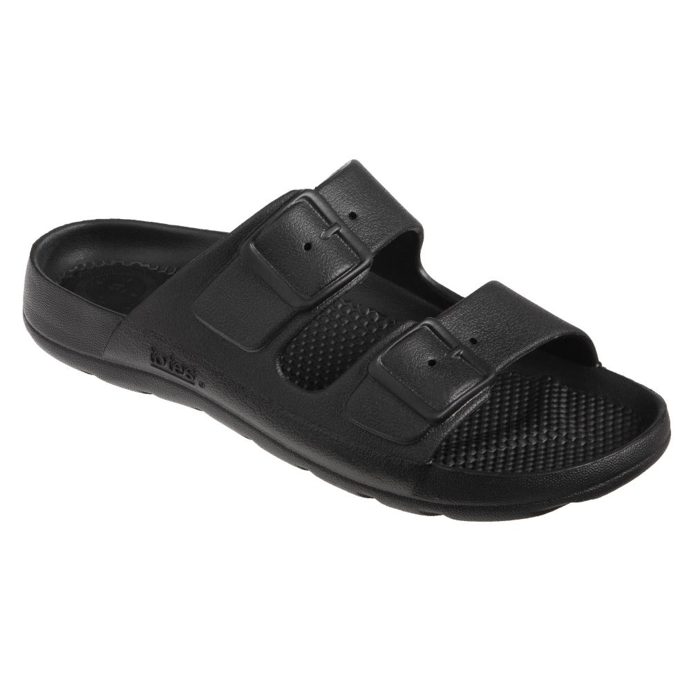 Buckle outlet slide sandals